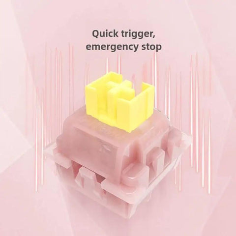 Silent Peach Hall Effect Magnetic Keyboard Switches For Gaming And Custom Builds Ultra Quiet Mechanical with light guide columns