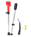 Heavy Duty Cordless Stick Transfer Pump With 720 GPH Flow For Diesel Gas And Water Use No Fuss Design showing pump parts.