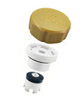 Exploded view of Anti Siphon Vacuum Breaker Check Valve Replacement Kit With Decorative Cover ASSE 1019 A Plastic Body Plunger And O Ring