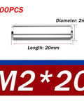 304 Stainless Steel Dowel Pin Set 100 Pcs Beefed Up Pro Grade Precision Ground Alignment Pins For Machinery, Fixtures, And Mold Positioning And Fastening Use 2x20 For Precise Fits Repeatable Alignment And Reliable Fastening In Fixtures Molds And Machinery