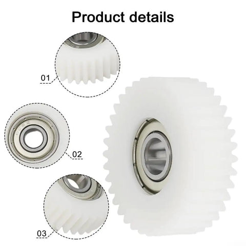 Close-up of Electric Bike Hub Motor Planetary Gear Replacement Kit 36T With Bearings, highlighting gear details and bearings.