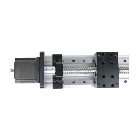 High Precision Linear Rail And Ball Screw Assembly With Stepper Motor. 12mm guide rail with stepper motor for CNC projects.