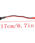 Charging Port Wire With Silicone Waterproof Cover For M365 Electric Bike, 17cm Long, 6.7 Inch Lead shown with length measurement