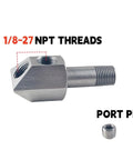 Stainless Steel Oil Pressure Sensor Thread Adapter For Chevy Gm Small Block 305 And 350 Engines With 1/8-27 Npt Male Thread And Two Female Ports Plus Plugs For Easy, Reliable Performance And Seamless Engine Upgrades On Your Classic Ride