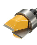 One Quarter Inch Shank Flush Trim Hinge Mortising Router Bit With Ball Bearing For Hinge Mortises, cutting edge detail view
