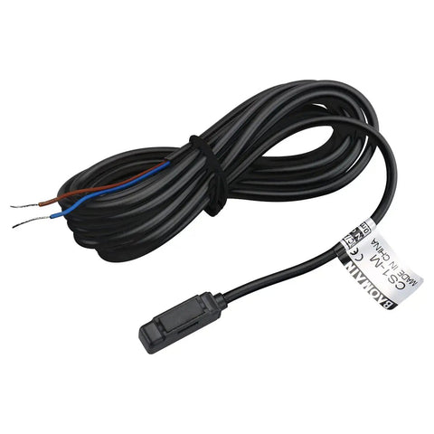 Coiled cable for Two Pack Magnetic Reed Switch Proximity Sensor For Pneumatic Cylinders CS1 M Normally Open DC 10 30V 200mA 10mm Sensing Distance Easy Install Lightweight 56g Each