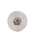Front view of 10 Pcs 304 Stainless Steel Hex Socket Shoulder Bolts With 8mm Shoulder Diameter And 5mm Shoulder Length M6 Fully Threaded Hex Drive