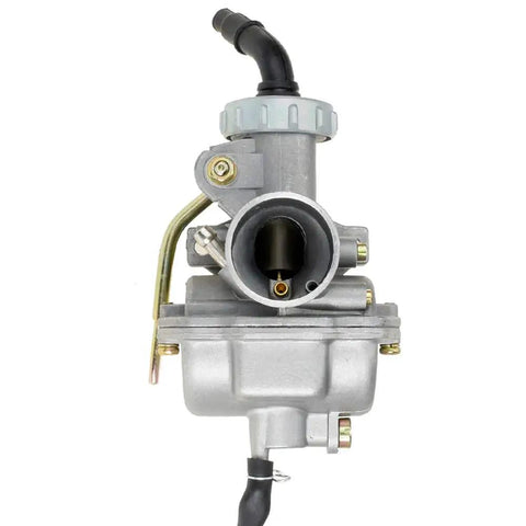 Front view of the PZ20 Carburetor Upgrade for 50cc to 125cc Chinese Kids ATV Quad Dirt Bike Go Kart 4 Stroke Engines Plug And Play Ready