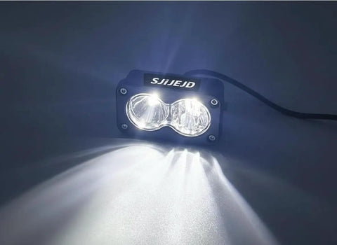 Super Bright 20W 6500K LED Headlight For Electric Bikes And ATVs Waterproof Front Light With Universal 3 Pin Connector Ready For 12V To 60V Rides And Motorcycles