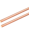 2 Pcs Dope 5.5mm Copper Round Rods, 10.2 Inch Length, 99.9 Percent Pure Copper Bar Stock For DIY
