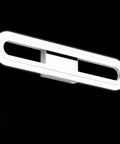 LED Bathroom Vanity Light Fixture In Chrome Stainless Steel With Acrylic Shades 23.62 Inch Modern Wall Mount Bath Lighting 6000K
