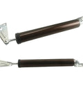Heavy Duty Windproof Door Closer With Adjustable Closing Speed, Sleek Brown Polished Metal Finish, Easy Install On Standard Door Frames
