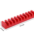Red Magnetic Plier Holder And Tool Organizer Rack For Ten Pliers And Screwdrivers Semi Open Design With Four Magnets