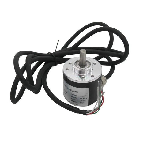 Two Phase AB Incremental Rotary Encoder 100P R DC 5 To 24 Volt Wide Voltage 6mm Shaft AB Quadrature Output High Accuracy Motion Sensor No Fuss Robotics And CNC Durable Build With 1 Year Warranty, 6mm shaft, black cable