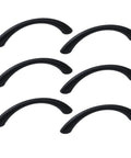 6 Pack Two And A Half Inch Hole Center Solid Arch Drawer Pulls Bow Curved Dresser Cabinet Handles Matte Black