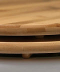 Close-up of the contoured wooden cushion on the Top Shelf Thickened Toilet Seat With Quiet Drop Lid.