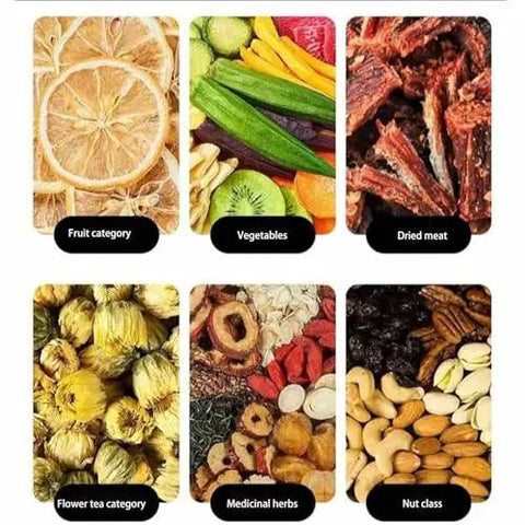 Heavy Duty 12 Tier Stainless Steel Food Dehydrator With Digital Timer And Precise Temperature Controls for drying fruits, veggies, and herbs.