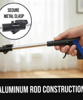 Strong Rubber Lined Claw Grabber Two Pack Reacher Tool for Seniors With 360 Magnetic Rotating Head in aluminum construction