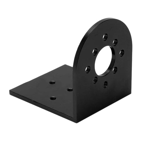 CNC Aluminum Motor Mount L Shape For 4082 And 5055 RC Motors, 25mm And 30mm Hole Distance, Beefed-Up Black Upgrade For RC Cars With Precision Machining And Secure Fit, black L-shape mount