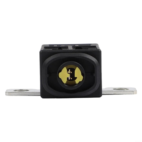 Heavy Duty Power Disconnect Pyro Fuse Replacement For Tesla Model S And Model X Battery Cut Off Switch black plastic with metal contacts.