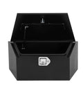 Heavy Duty Steel Thirty Six Inch Trailer Tongue Tool Box With Reinforced Lid, open view showing spacious interior and locking mechanism.