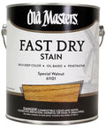 One Gallon Pack Of Special Walnut Fast Drying Interior Oil Based Wood Stain For Hardwoods in a metal can, oil-based and easy to apply.