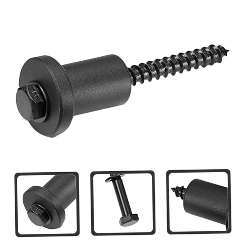 Barn Door Stopper Track Connector Accessory For Sliding Doors Wall Track Spacers, black carbon steel, easy install close-up view.