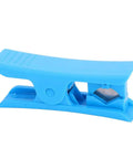 Portable MTB Hydraulic Brake Line Cutter For Bike Disc Brakes, Precise Oil Tube Cutter For Hydraulic Hose, Easy Grip Cycling Tool in blue.