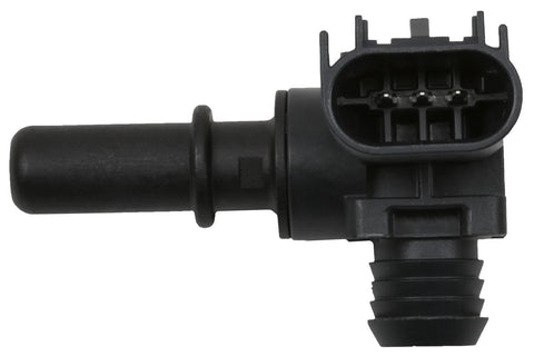 GM Genuine Parts power brake booster vacuum sensor, side view, black plastic with multi-pin connector.