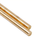1 Inch Brass Rod Lathe Bar Stock, Solid Round 25mm Diameter by 4 Inch Length, corrosion resistant, smooth finish, DIY craft projects