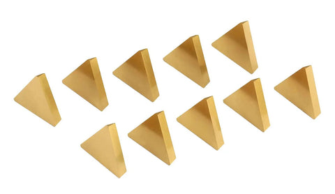 TiN Coated TPG322 Carbide Inserts for Lathe and Milling Three Eighths Inch IC One Eighth Inch Thick One Thirty Second Inch Radius Triangle Point Strong Cutting Edges Versatile for Wide Range of Materials 10 Pcs Box
