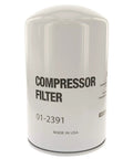 Straight Swap Heavy Duty Spin On Oil Filter For Commercial Air Compressors Industrial Machinery High Efficiency Replacement in white