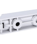 Close-up of a white plastic 2 Pack Push To Open Door Catch Magnetic Touch Latch Damper Buffer for Cabinets Kitchen Cabinets Drawers Wardrobes