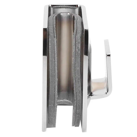 Heavy Duty 304 Stainless Steel Glass Door Latch for Bathrooms And Showers shown from the side, sleek design and durable material.