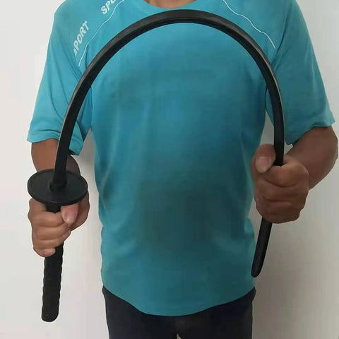 Person bending 41 Inch High Toughness Polypropylene Practice Sword With Scabbard For Safe Play Not Sharp