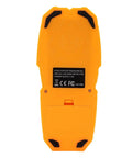 Marhynchus Stud Finder with LCD Screen, Lightweight Design back view showing orange body and label for metal and live wire detection.