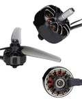 Four Pack 2207 Brushless Drone Motors KV 1800 For 6S KV 2450 And 2750 For 4S FPV Quadcopters showing different angles