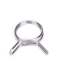Close-up of Stainless Steel Hose Clamps 5mm To 14mm Set Heavy Duty Spring Clip Fuel Line Clamps, single clamp view.