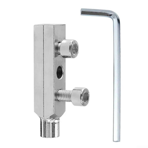 Top Tier Screw Extractor Kit For 1/2 And 3/4 Inch Bolts. Heavy Duty High Carbon Steel Tool, shown with hex key