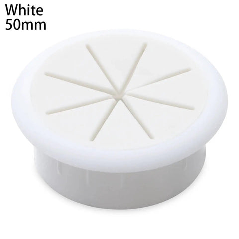 Slick 20 Piece Desk Cable Grommet Kit With Tough Rubber Inner Rings For Ultimate Wire Management And Clean Cord Organizing On Your Workspace Furniture Today. White 50mm cable grommet