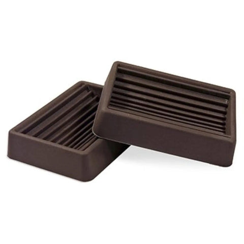 Rubber Bed Frame Caster Cup 2 Pack 2 X 2.75 Inch Brown Nonskid Protector For Hard Floors Prevent Scratches Dents