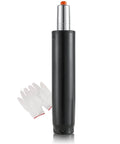 Office Chair Cylinder Replacement 5.5 Inch Travel Length Fits Most Chairs Heavy Duty Class 4 Gas Lift Hydraulic Piston shown with gloves