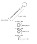 Slick magnetic screwdriver and small stainless steel pieces for Heavy Duty Stainless Steel Eyeglass Repair Screws Kit.