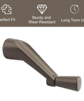 Three Eighths Inch Spline Crank Handle Replacement For 1974 To 1995 Casement Windows 0532408 stone finish side view