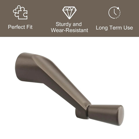 Three Eighths Inch Spline Crank Handle Replacement For 1974 To 1995 Casement Windows 0532408 stone finish side view