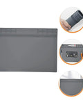 Anti Static Silicone Repair Mat For Electronics Grounding And Soldering Heat Resistant Workstation Desk Pad With Magnetic Base