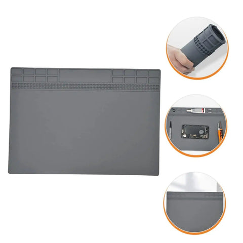 Anti Static Silicone Repair Mat For Electronics Grounding And Soldering Heat Resistant Workstation Desk Pad With Magnetic Base