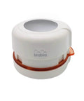 2-Inch Circle Magnetic Punch For Paper Crafting And Scrapbooking Create No-Fuss Window Cuts, compact tool with orange trim, white body