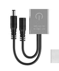 Mini Touch Dimmer Switch For Cabinet Lighting With Smooth Brightness Control And On Off Touch Dimming Controller, 12-24V DC, max 3A