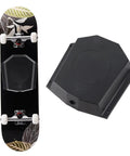 Legit Heavy Duty Electric Longboard Battery Enclosure Built Rock Solid For Daily Shredding Sessions With Separate Controller Housing And Quick Twist Lock Installation Kit next to an electric skateboard.